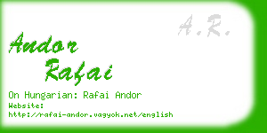 andor rafai business card